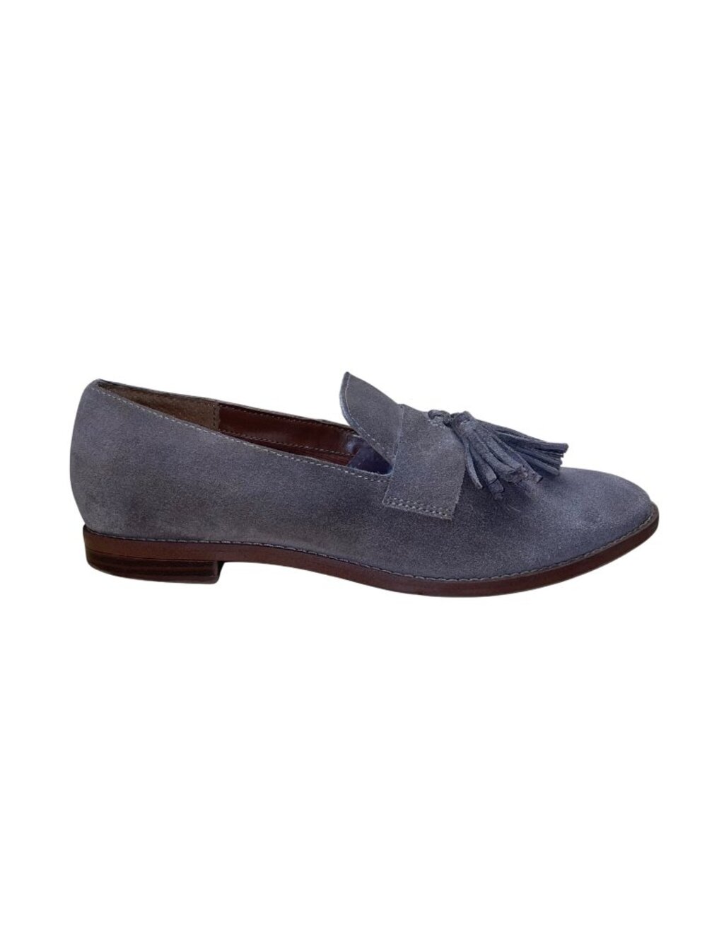 Franco Sarto Women’s Gray Suede Tassel Detail Havea Loafers Size 9M